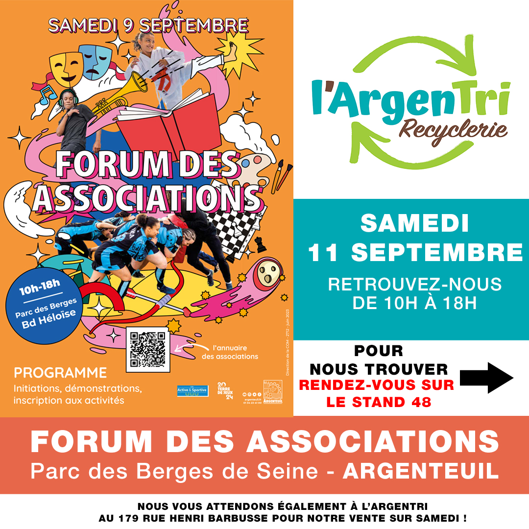 Forum des Associations le plan pour nous trouver !