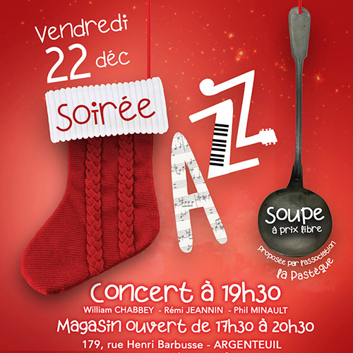 Soirée Vente & Concert 22 décembre